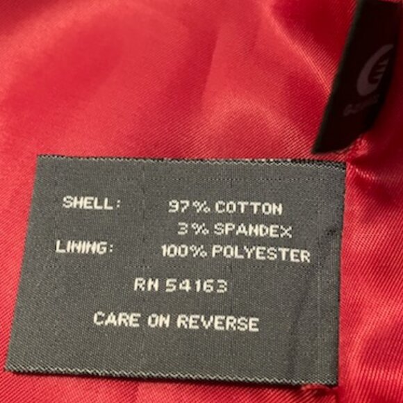 Kenneth Cole Reaction Red Trench Coat with Belted Waist Raincoat Utility - Picture 12 of 12